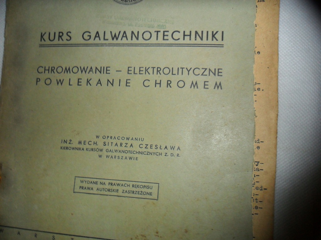 CHROMOWANIE ELEKTROLITYCZNE POWLEKANIE CHROMEM