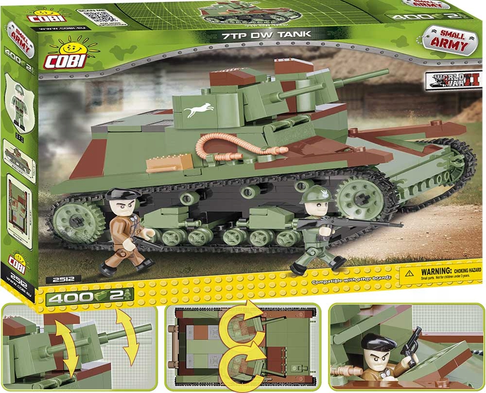 COBI POLSKI CZOŁG LEKKI 7TP DW DwuWieżowy (2512)