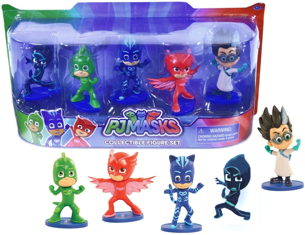 PIDŻAMERSI PJ MASKS ORYGINALNE FIGURKI 5 SZT NINJA