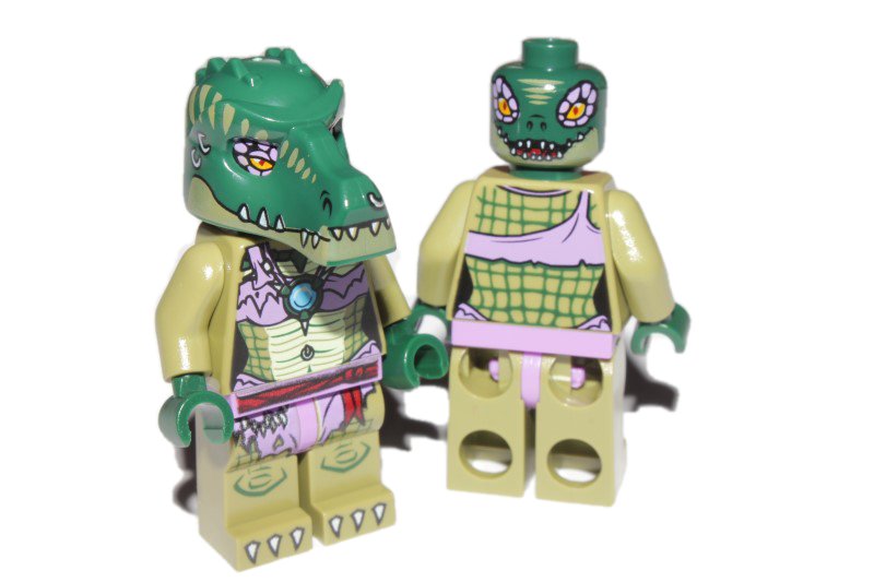 CH8**LEGO CHIMA FIGURKA KRÓLOWA CRUNKET KROKODYL*