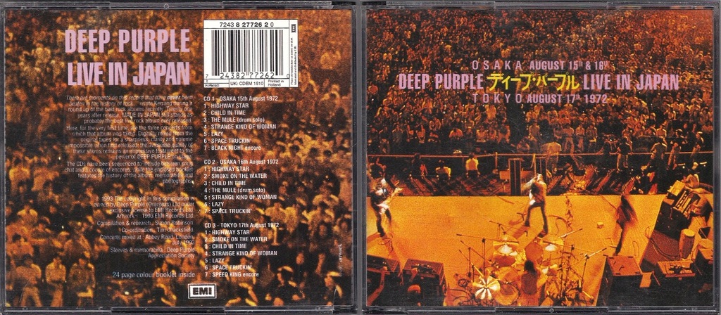 DEEP PURPLE - LIVE IN JAPAN [3CD]