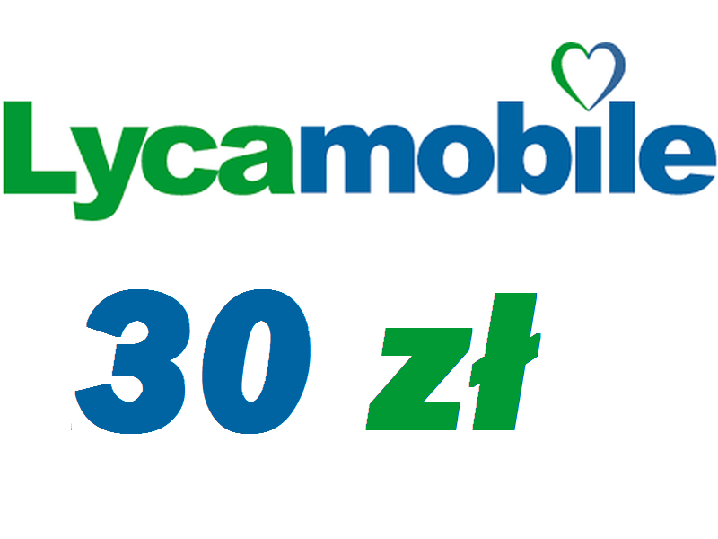 Doładowanie Lycamobile 30zł Kod Lyca mobile Karta