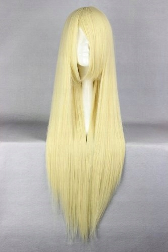 PERUKA BLOND 80 CM LADIESHAIR PROSTE WŁOSY