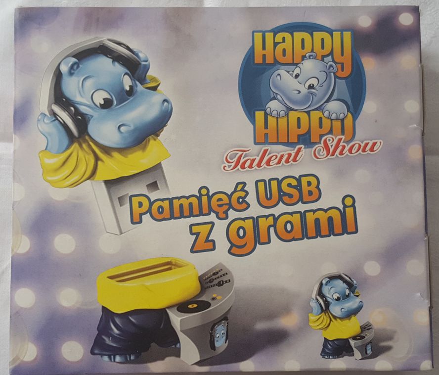 KINDER NIESPODZIANKA USB Pendrive figurka hipopota