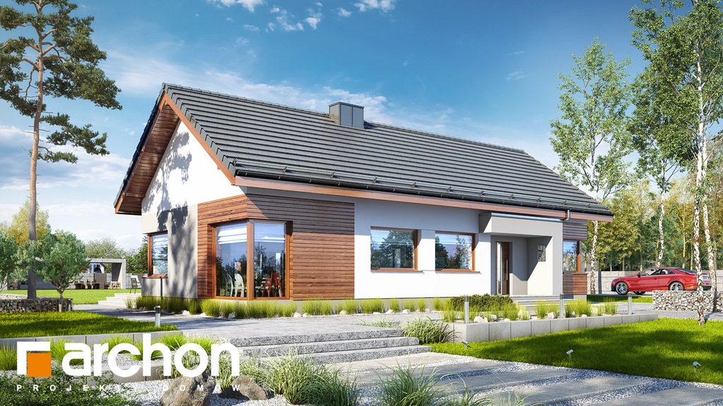Dom w galach 4 . Projekt domu Archon