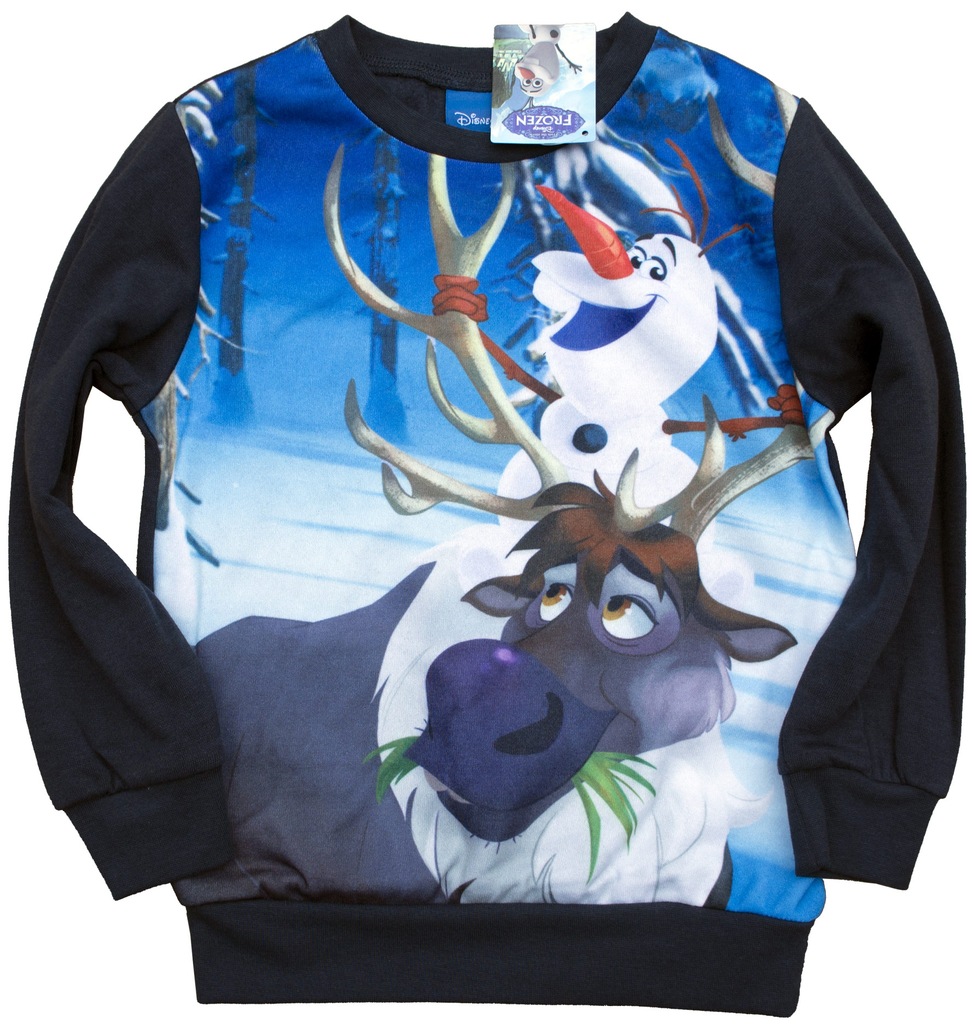 BLUZA DISNEY FROZEN KRAINA LODU OLAF RUDOLF 104