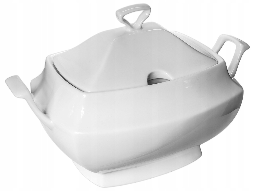 WAZA do zupy 4L BIAŁA PORCELANA WAZY ZUPA ZUP ZUPE