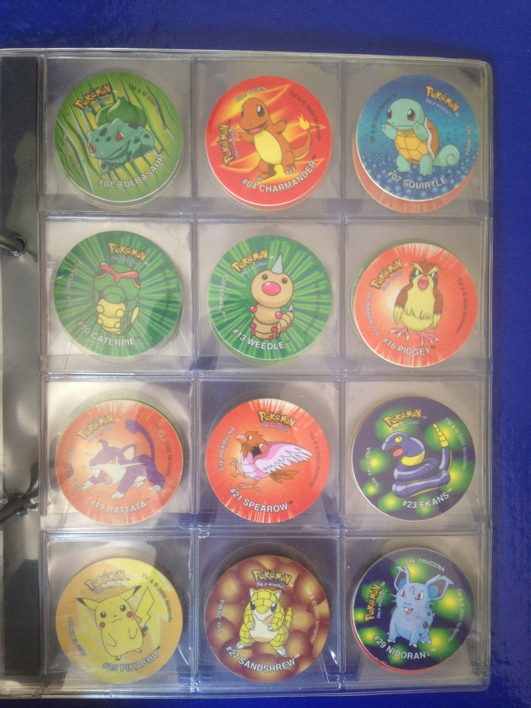Pokemon Tazo Pełna kolekcja UNIKAT 304/304 sztuki