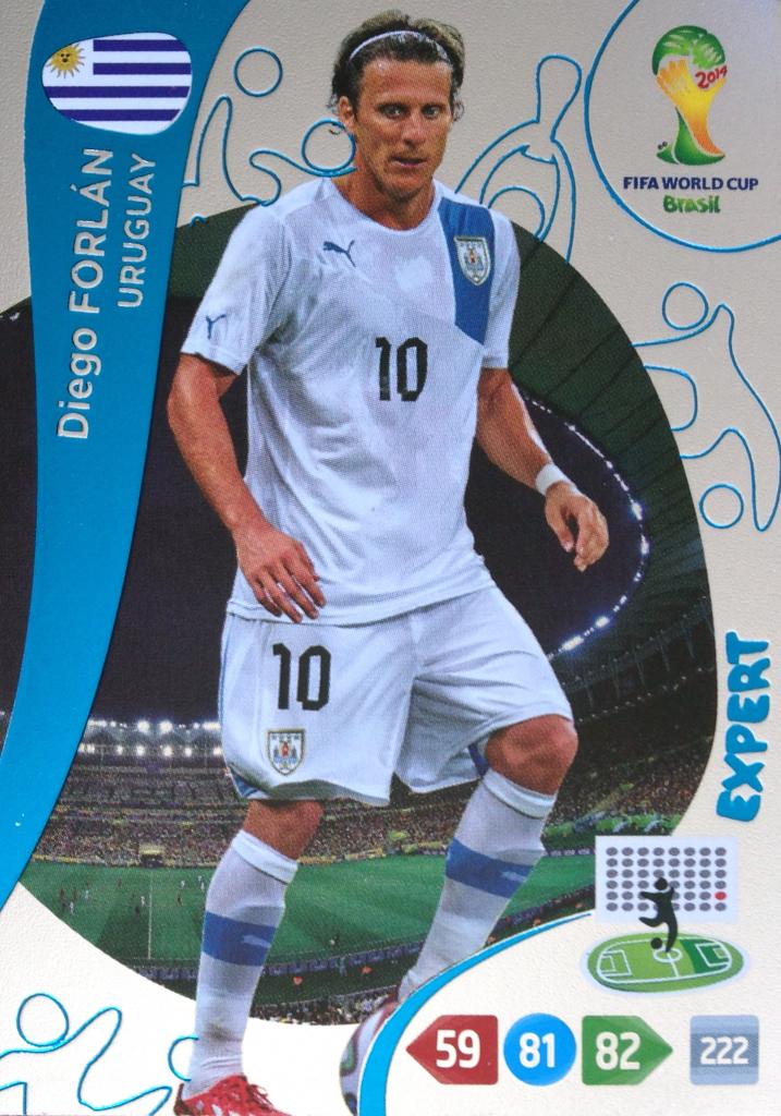 DIEGO FORLAN - EXPERT WORLD CUP BRASIL 2014 PANINI