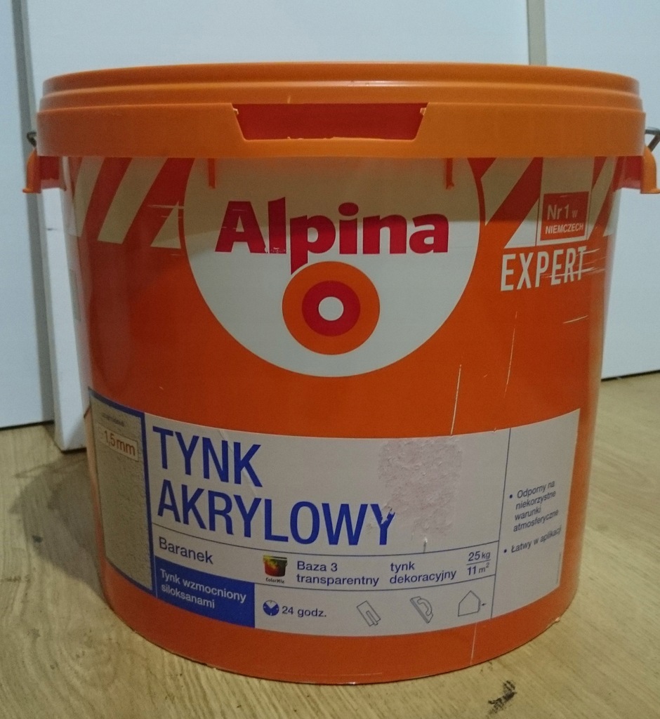 Alpina Expert Tynk Akrylowy Baranek 1,5 mm 25 KG