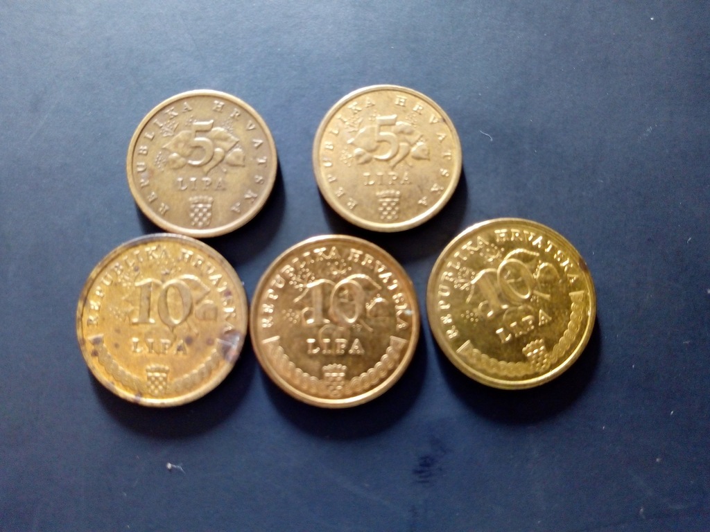 Chorwacja zestaw monet 5 i 10 Lipa
