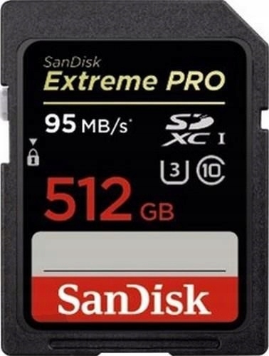 KARTA PAMIĘCI SanDisk Extreme PRO 512GB 95MB/s BCM