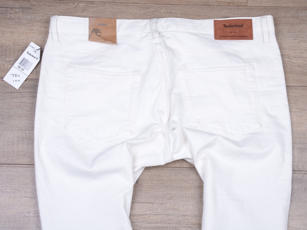 Timberland Jeans Spodnie SKINNY Białe SLIM NOWE 38