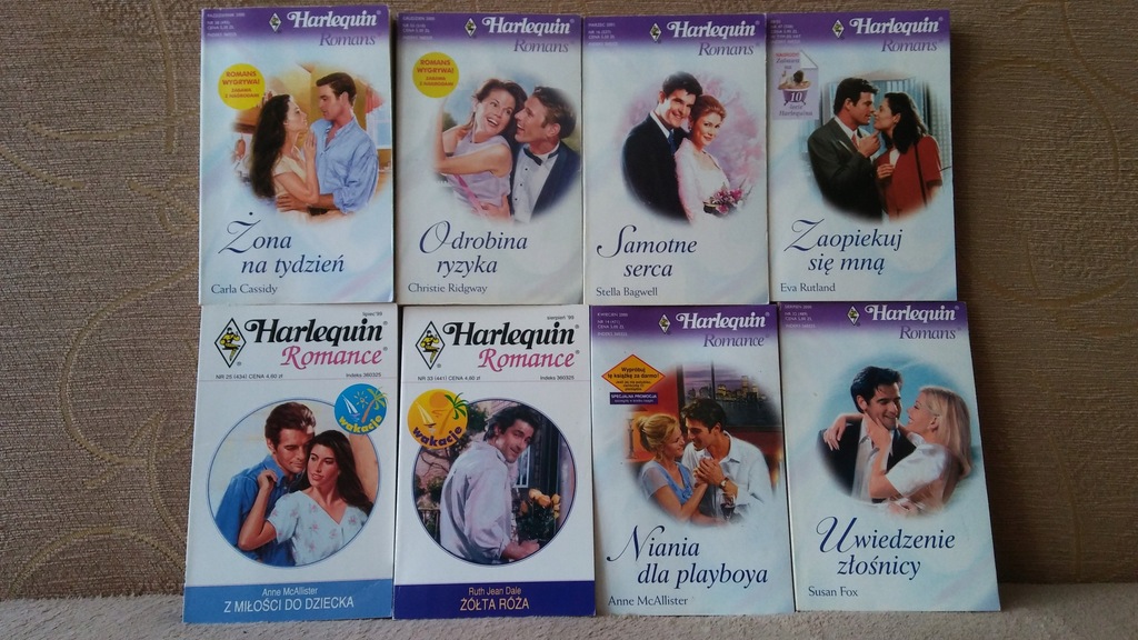 5 Książki Harlequin z serii Romance 17 szt Romans
