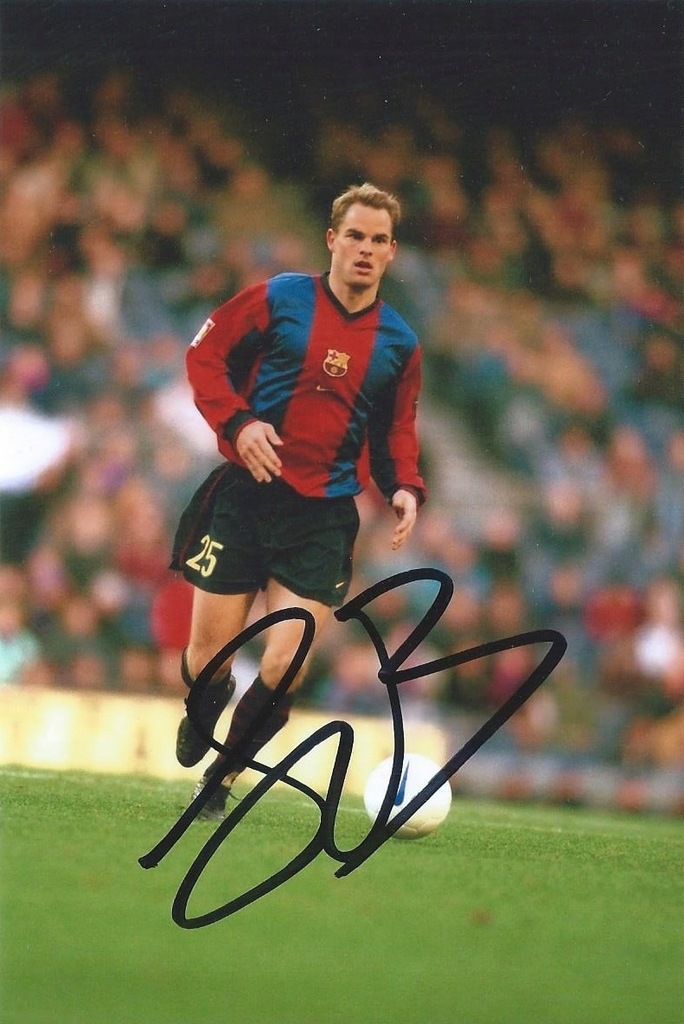 Frank DE BOER oryginalny autograf! BARCELONA INTER