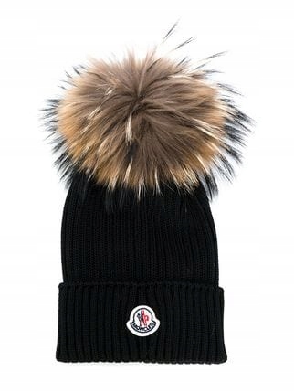 Moncler Czarna Czapka Futro Naturalne Jenot 7733493785 Oficjalne Archiwum Allegro