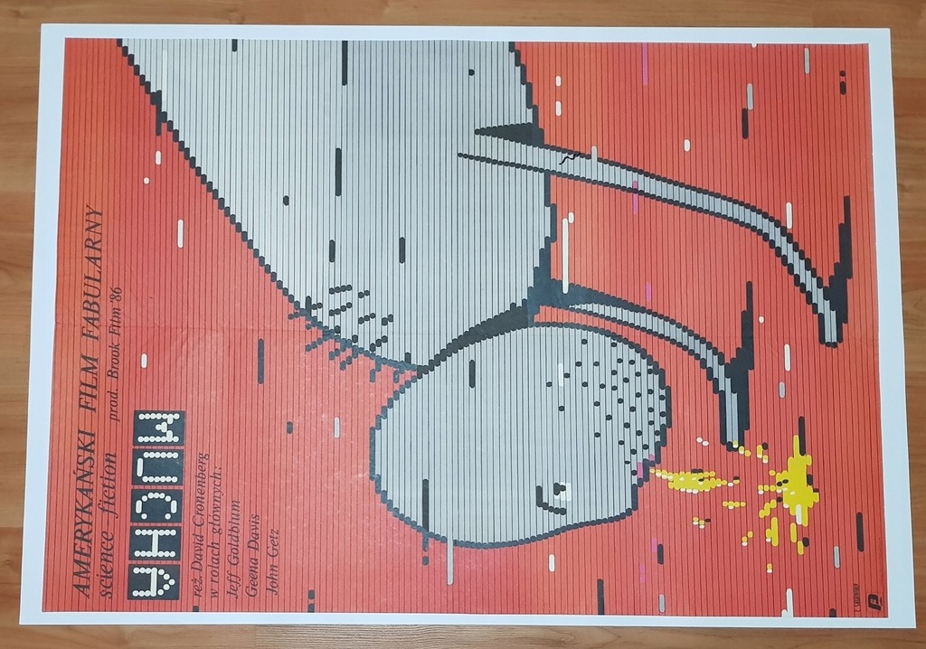 MUCHA Cronenberg plakat filmowy -Skorwider '87