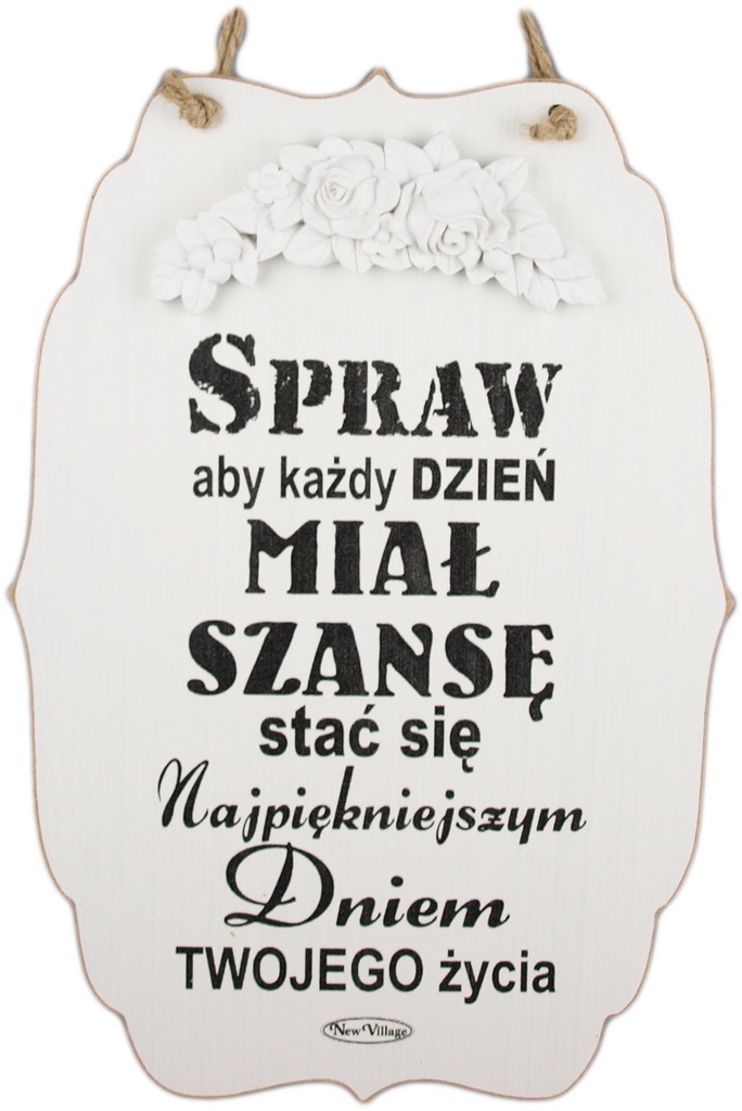 Zawieszka SENTENCJA MOTTO każdy dzień...PREZENT