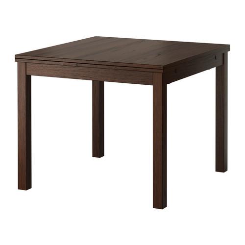 STÓŁ ROZKŁADANY IKEA BJURSTA BRĄZOWY 168 x 90 x 74