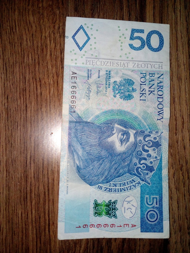 banknot 50 ZŁ RADAR AE 1666661
