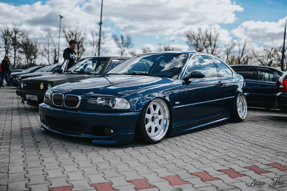 BMW E46 323 AIR RIDE STANCE TOPASBLAU