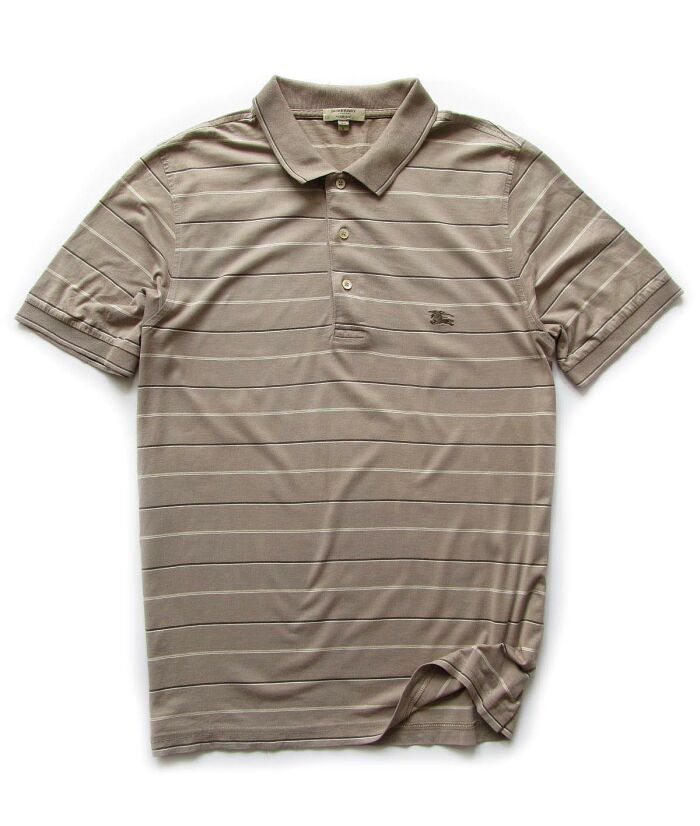 BURBERRY * STRIPED POLO SHIRT * SLIM FIT * L