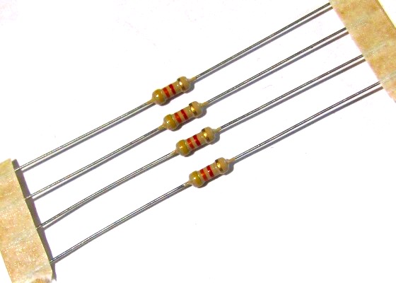Rezystor 100K ohm 0,25W za 50szt opornik