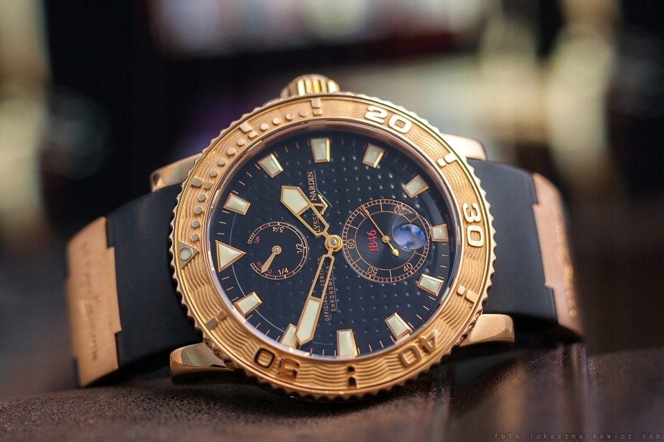 ULYSSE NARDIN MAXI MARINE DIVER 18K 266-33 / KPL.