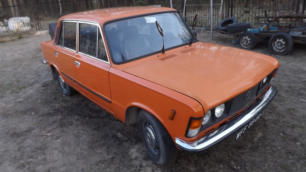 FIAT 125P 1.5 1974r pomaranczowy ładny