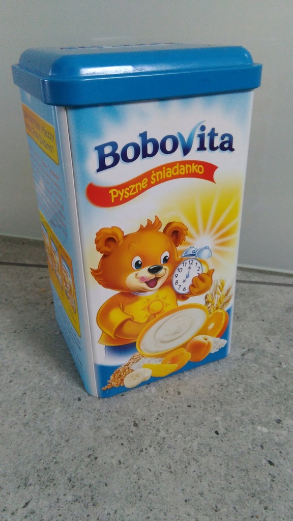 Puszka na kaszkę BoboVita 10,5x10,5x18cm puszki