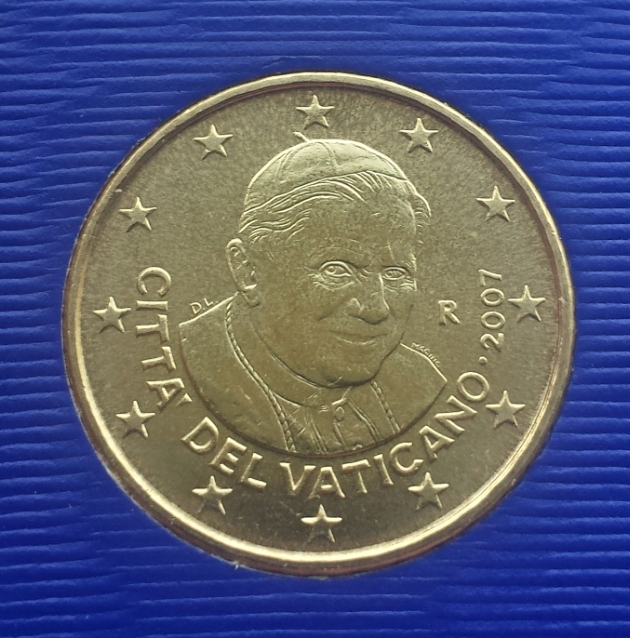 50 EURO - CENTÓW WATYKAN 2007- PAPIEŻ BENEDYKT XVI