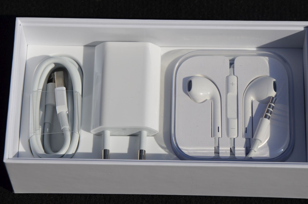 Pudełko ładowarka słuchawki kabel iPhone 6 oryg