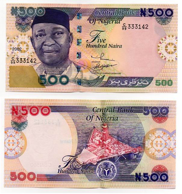 NIGERIA 2002 500 NAIRA