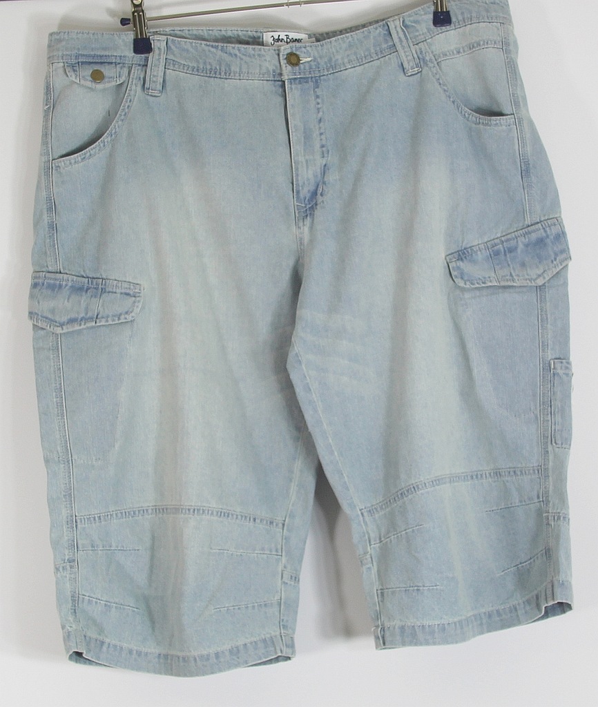 Spodnie męskie jeans do kolan Bawełna R 60