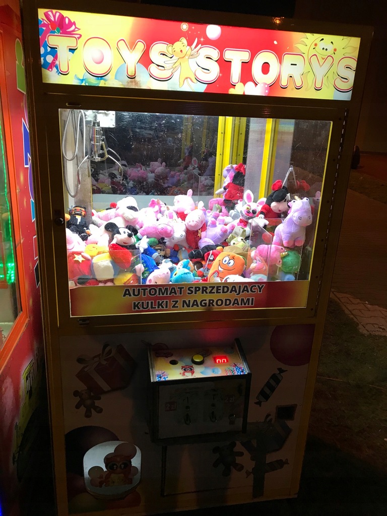 Łapa szczescia automat zarobkowy łapacz maskotek