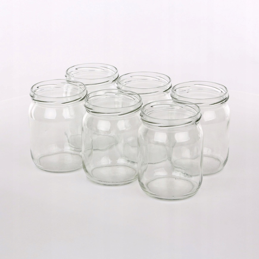 SŁOIKI SŁOIK 540 ml KOMPLET 6 szt bez zakrętek