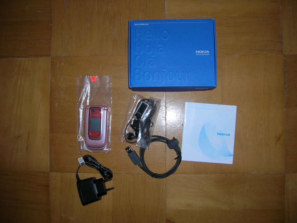 Nokia 6131 nowa różowa pink salonowy komplet!!!