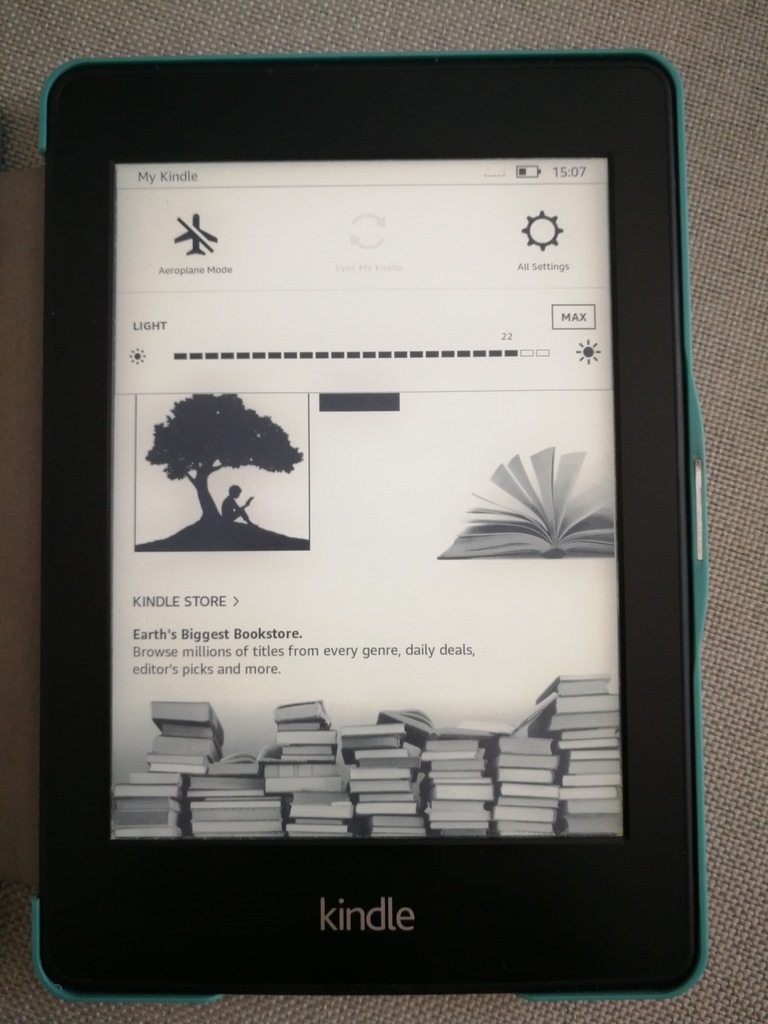 Kindle Paperwhite 2 (Wifi + 3G) + etui + książki - 7463096601