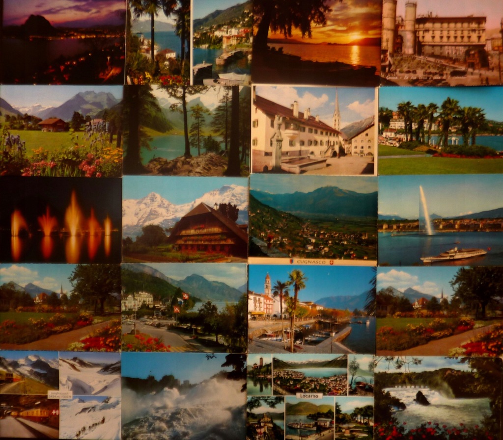 Szwajcaria - 50 widokówek - pocztówki zestaw 2