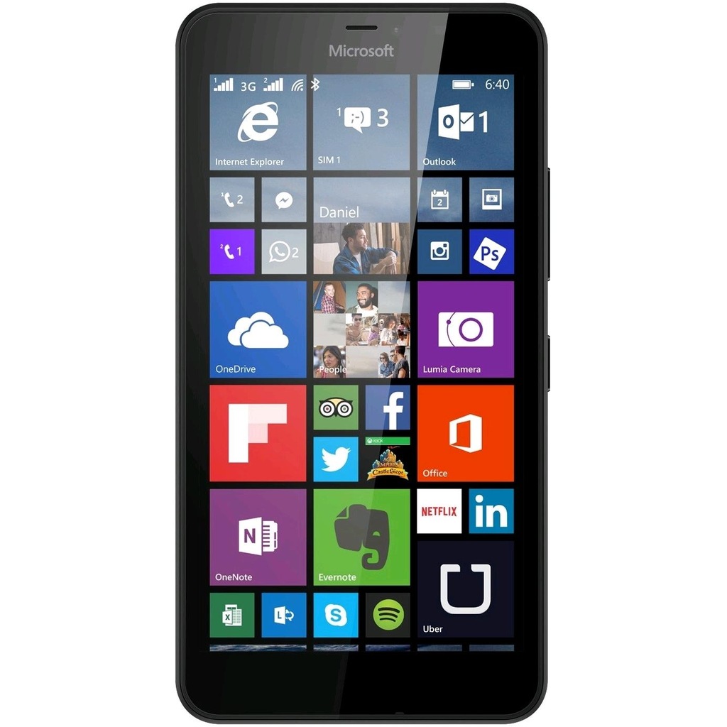czarna Microsoft Lumia 640 LTE bez locka