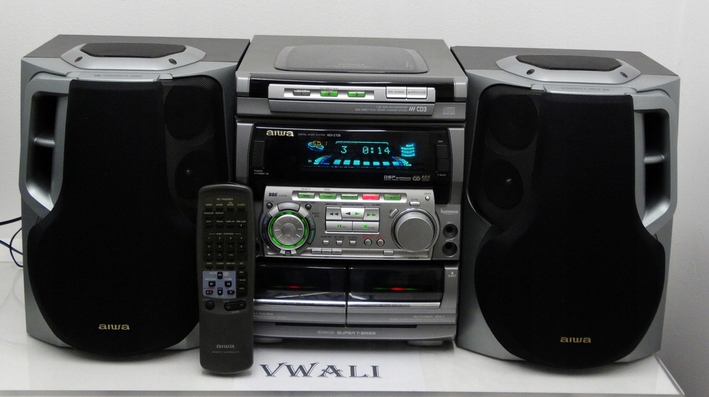 ZNAKOMITA WIEŻA AIWA NSX-S708+KOLUMNY+PILOT SPRAWN