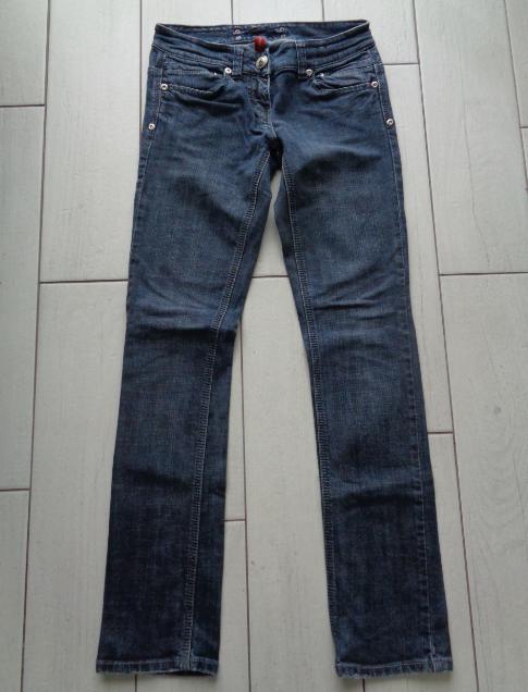 RIVER ISLAND spodnie jeans skinny niebieskie 36 S