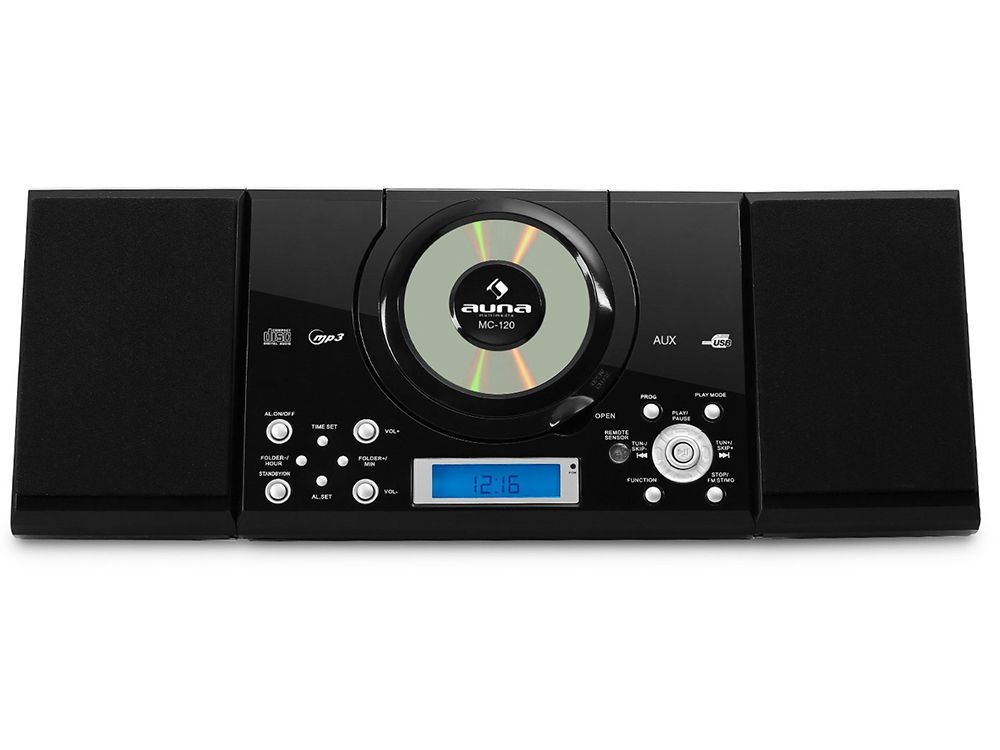 Mini wieża slim Auna MC-120 MP3 CD FM zestaw stero