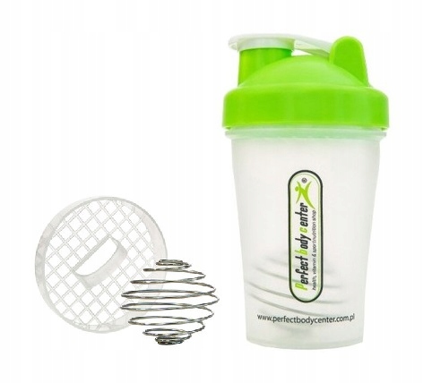 SHAKER NA SIŁOWNIĘ 400ml SITKO + SPRĘŻYNA! JAKOŚĆ!
