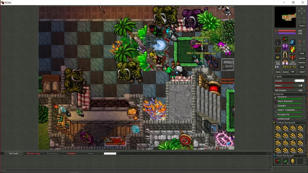 Tibia EVO Rexia.PL Super OTS 100K+ Shinobi FULL IS