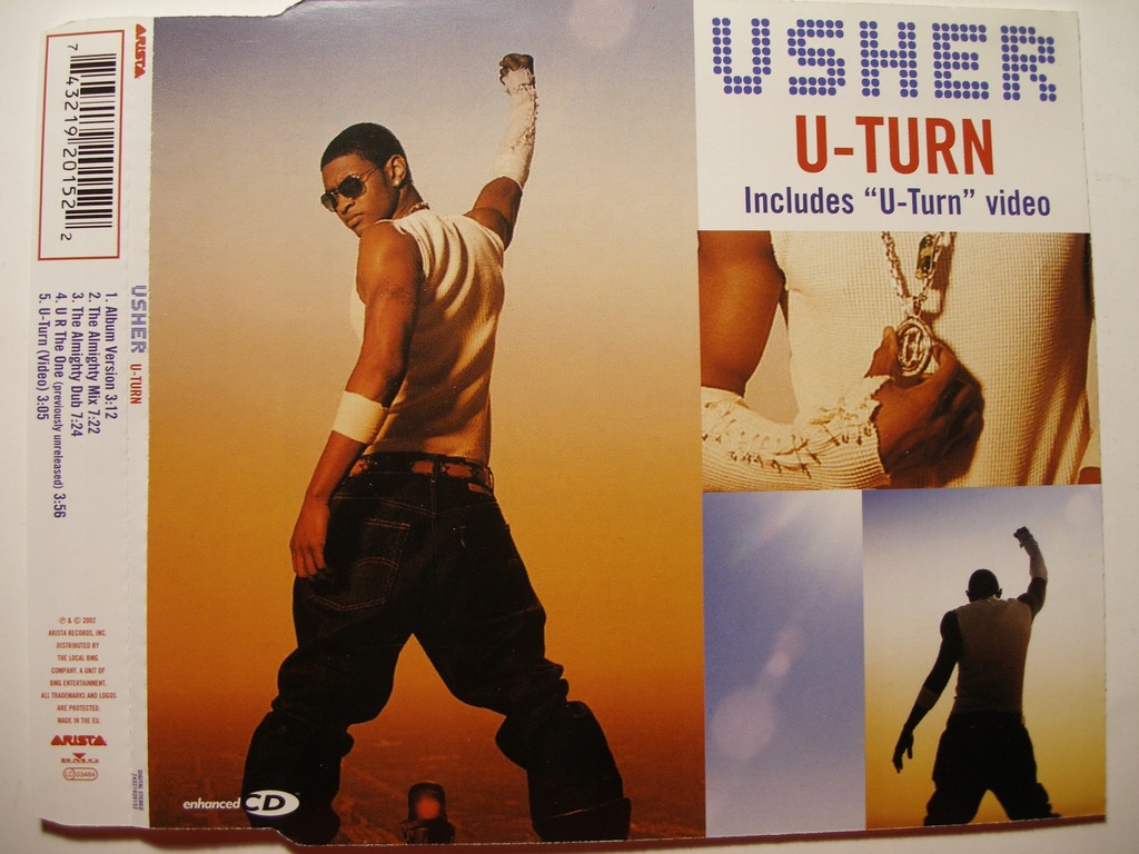 USHER - U-Turn [Maxi CD] 3 remix + Teledysk 2002
