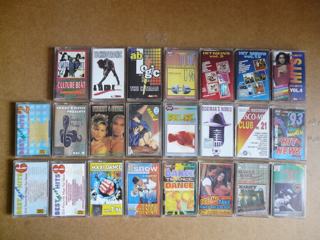 KASETY MAGNETOFONOWE - 23 SZTUK MUZYKA LATA 90- TE