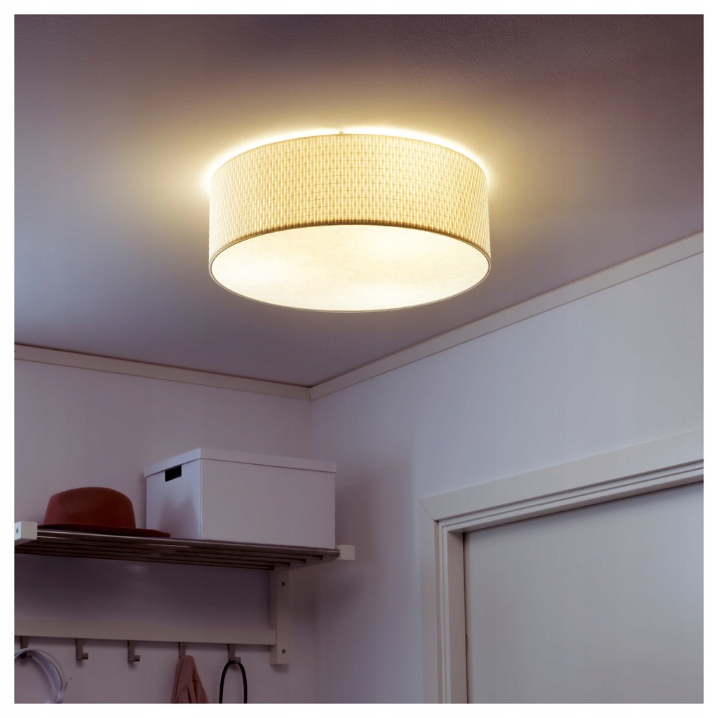 IKEA ALANG lampa sufitowa plafon BIAŁA 45cm