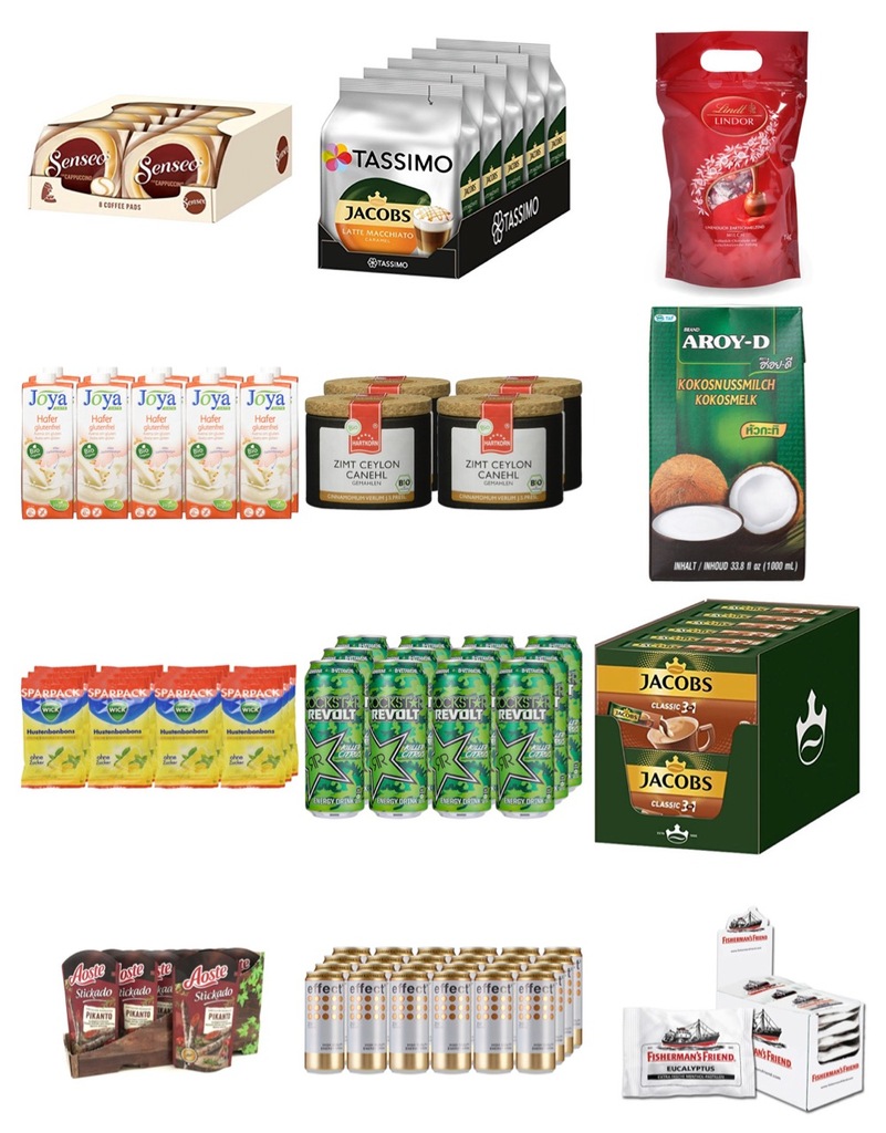 PALETA ART. SPOŻYWCZE ! KAWA/CZEKOLADA/NAPOJE (M1)