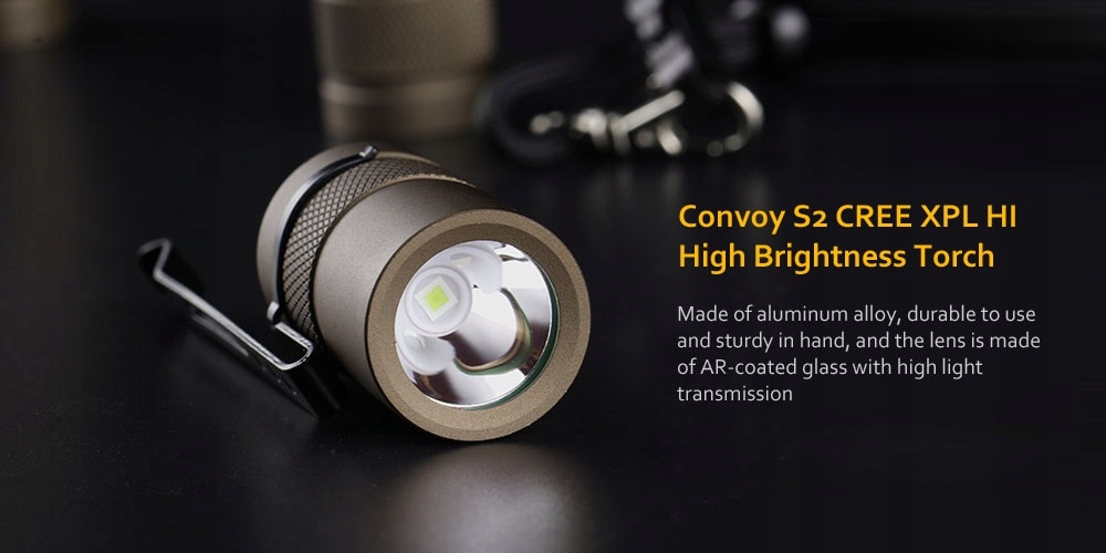 Convoy S2+ CREE XPL HI ~3000K SANDY BROWN U4-7A